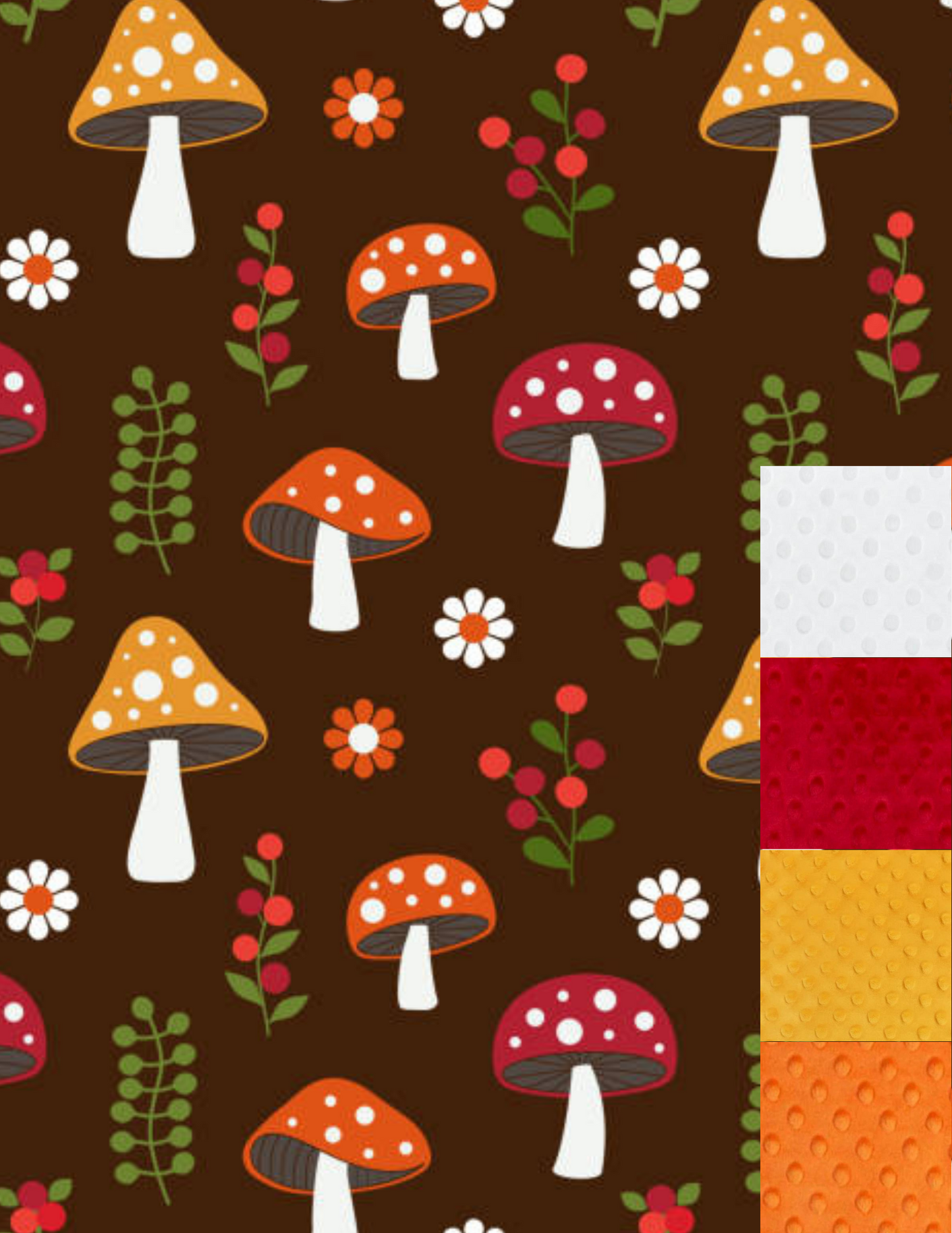Couverture fleurs et Champignons