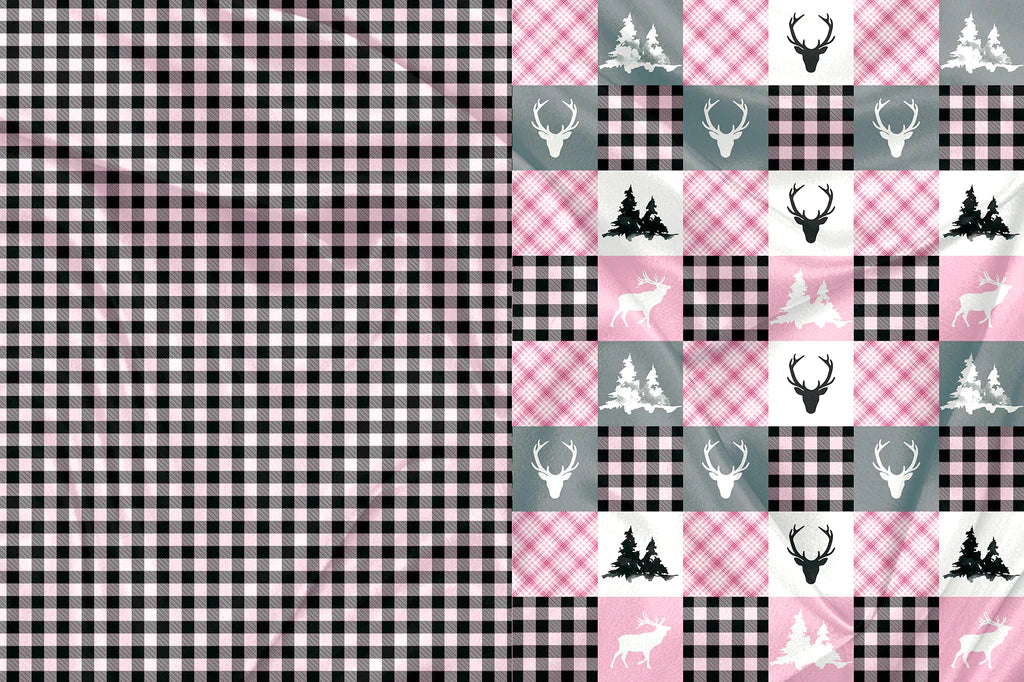 Pink Checkered Blanket