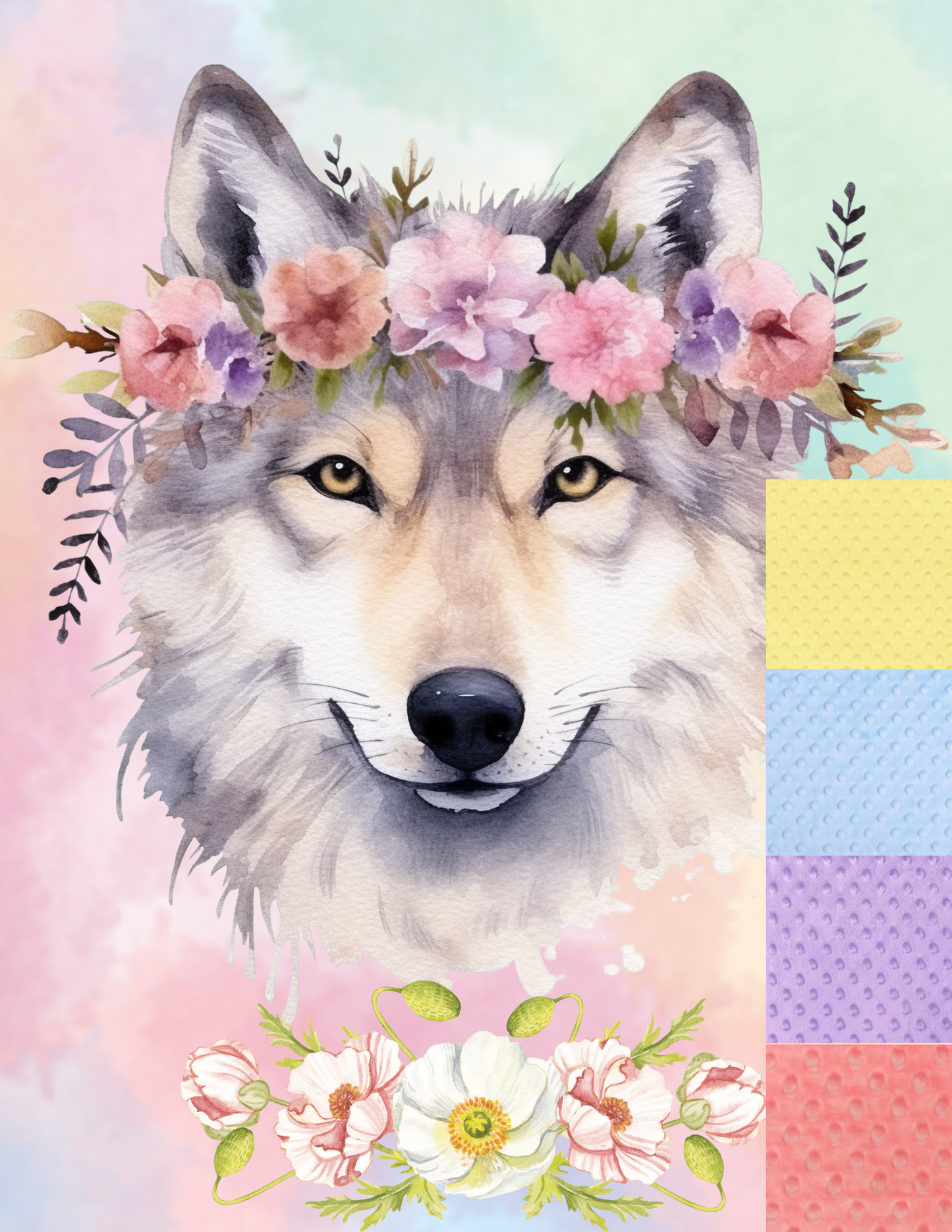 Couverture Louve Pastel