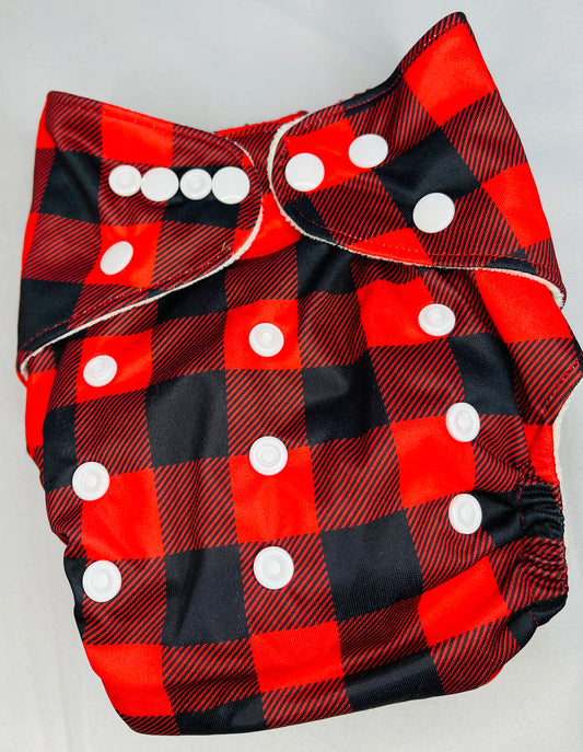 Checkered Washable Diaper