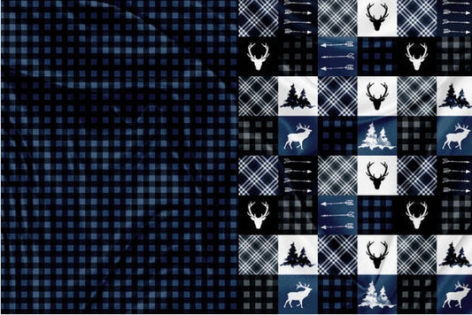Blue Checkered Blanket 